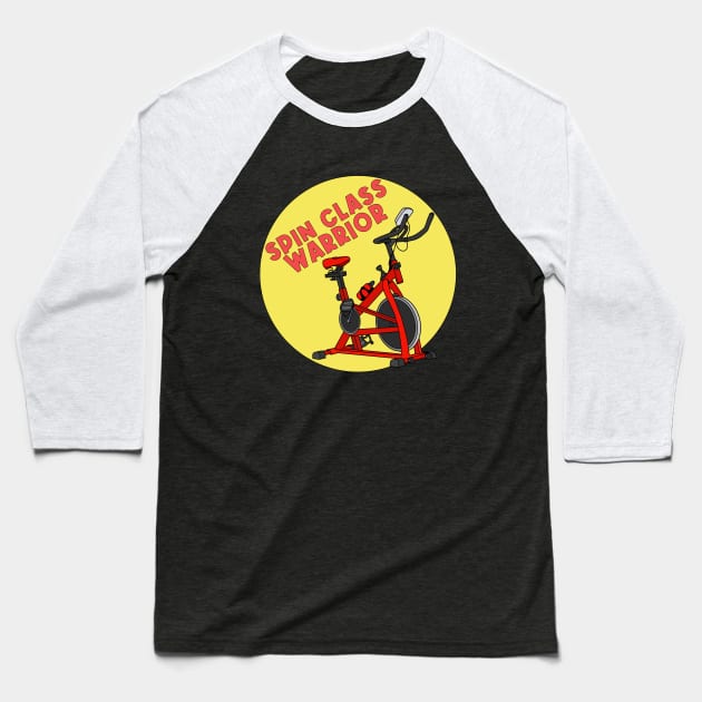 Spin Class Warrior Baseball T-Shirt by DiegoCarvalho